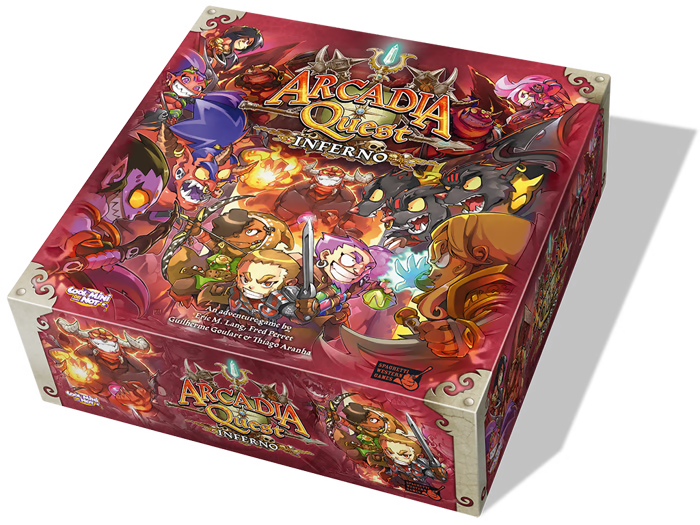 Arcadia Quest Inferno game box